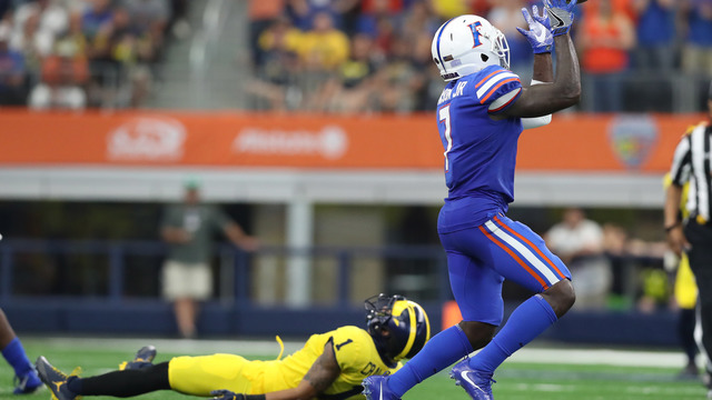 Watch: Florida nabs 2 pick-6s off Michigan's Speight
