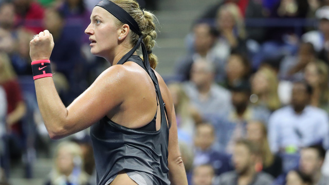 Kvitova takes down Muguruza to reach US Open quarterfinals