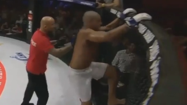 Watch: Brandao exits mid-fight, Palhares loses suspect decision at wild FNG 73