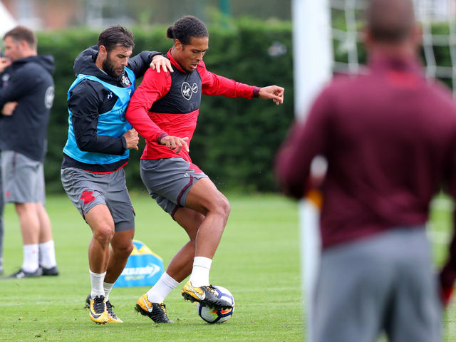 Van Dijk back in Southampton training after exile