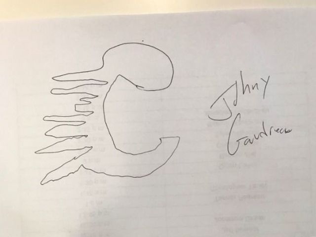 Look: NHLers sketch their team logos with mixed results