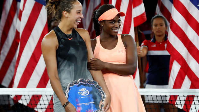 Watch: Stephens amazed at winner's check, Keys offers to hold it for her