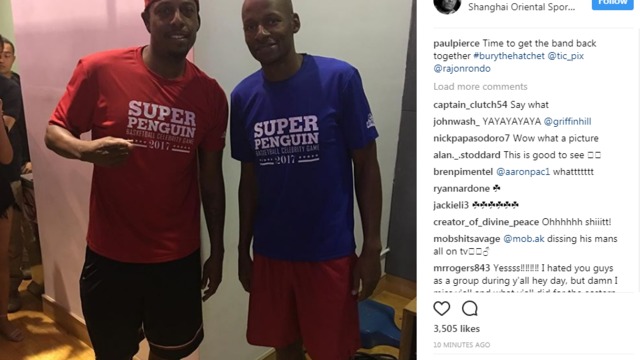 Pierce, Allen appear to bury hatchet: 'Time to get the band back together'