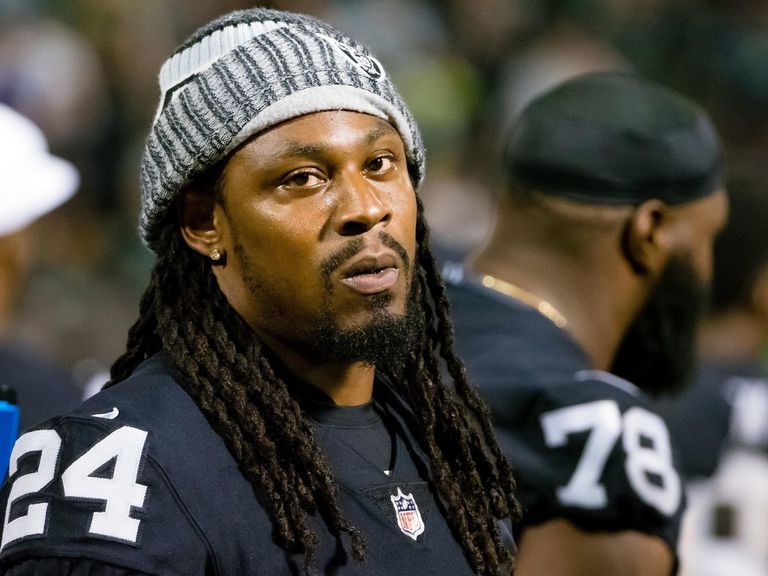 Report: Lynch fined $12K for obscene hand gesture vs. Titans | theScore.com