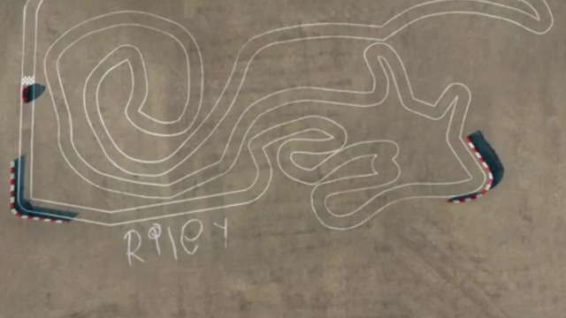 Watch: Stephen Curry drives on track designed by daughter