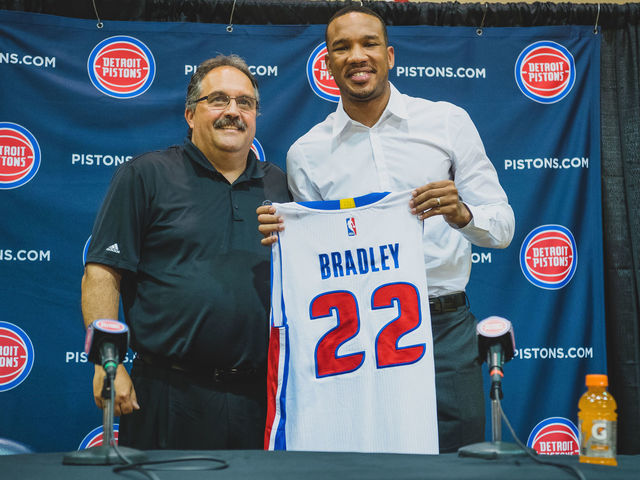 Pistons' Bradley not shocked by trade: 'I knew I was going somewhere'