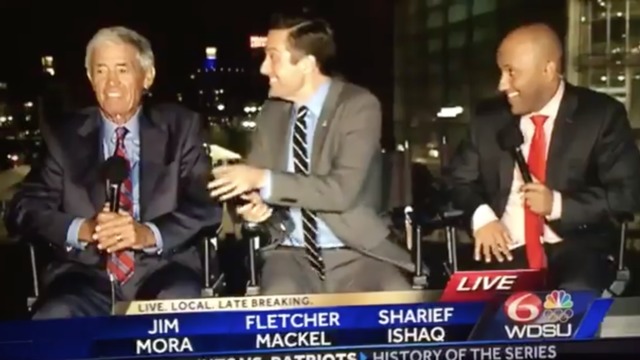 Watch: Jim Mora forgets he's on air, tells anchor he's 'full of s---'