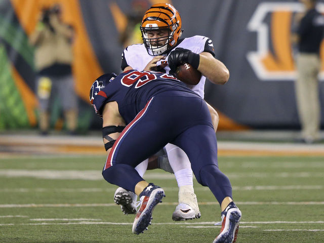 Watch: Watt blasts Bengals lineman to end game