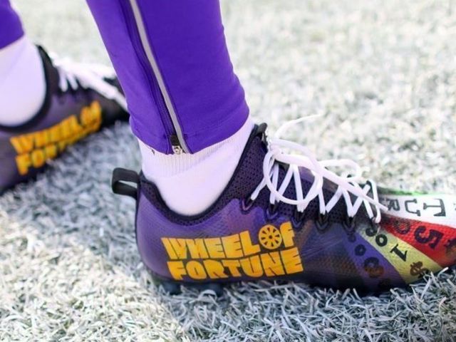 Look: Vikings' Diggs taking 'Wheel of Fortune' cleats for a spin