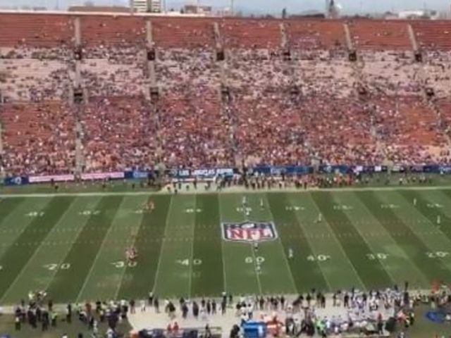 Watch: Another tiny crowd shows up in LA to watch Rams vs. Redskins