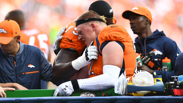 Broncos' Bolles makes surprising return to practice