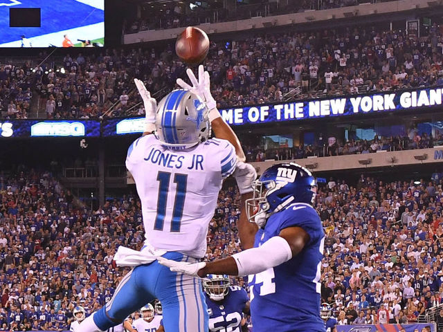 Watch: Lions' Stafford opens scoring with 27-yard TD strike to Jones