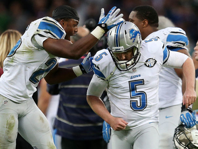 Watch: Lions' Prater hits 56-yard FG in remarkably dramatic fashion