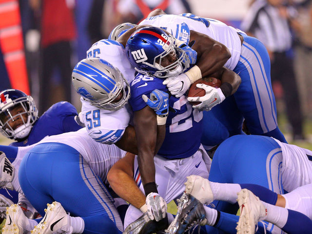 Giants' offensive struggles gift victory to Lions
