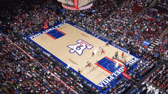 Sixers unveil 'Spirit of 76' court design