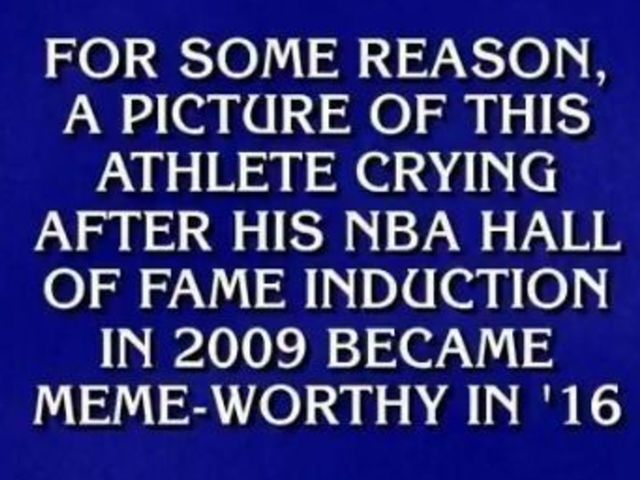 Watch: 'Jeopardy!' contestant nails clue on Crying Jordan meme
