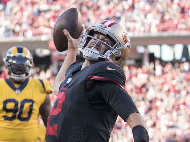 Watch: Hoyer quickly redeems interception with scrambling TD