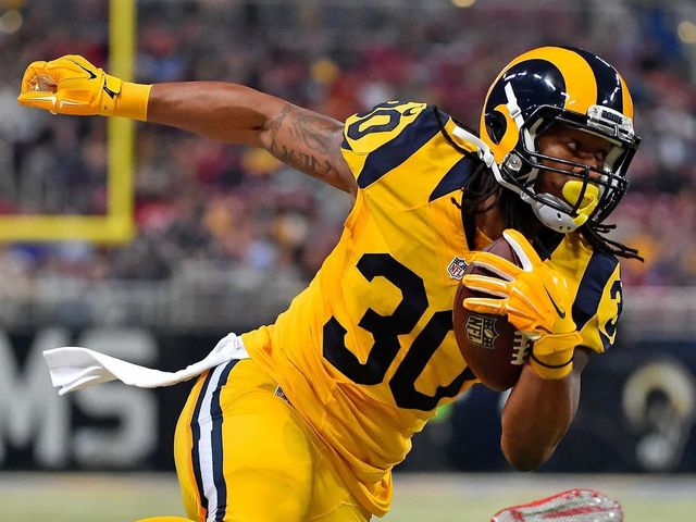 Watch: Gurley scores the hat trick before half vs. 49ers