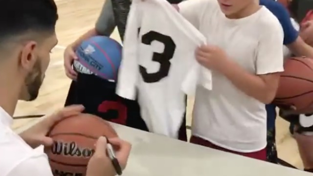 Watch: Young Thunder fan thanks Kanter for responding to KD's tweets