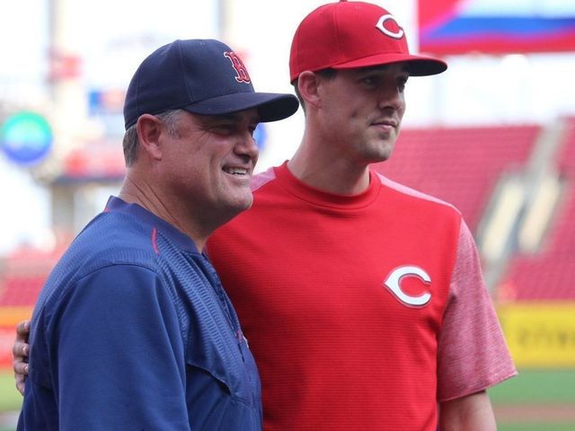 Reds' Luke Farrell, son of Red Sox skipper John, faces dad's team