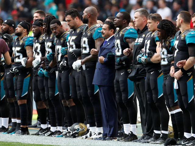 Jaguars release statement announcing intention to stand for anthem