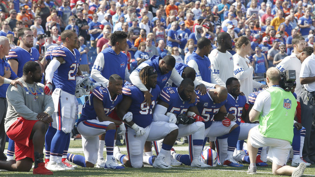 Look: NFL teams engage in widespread national anthem protests