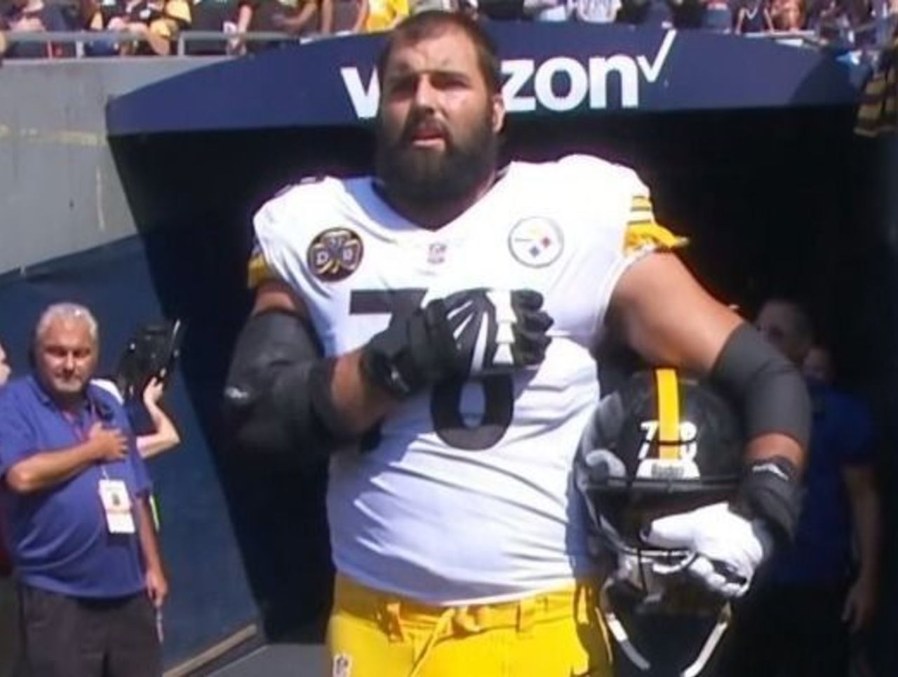 Alejandro Villanueva T-Shirt - Standing for The National Anthem