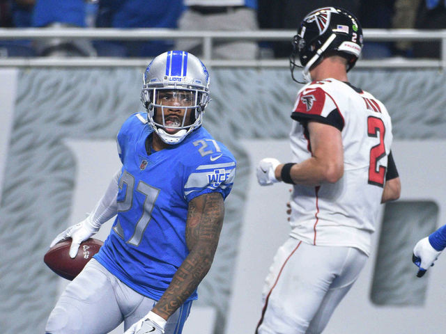 Watch: Quin intercepts Falcons' Ryan to score Lions' opening touchdown