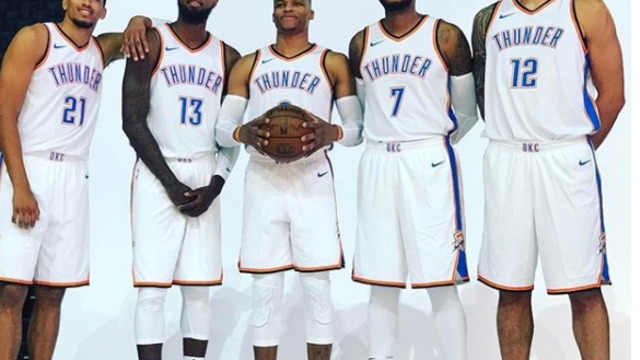 Look: Thunder's new Big 3 pose together for 1st time