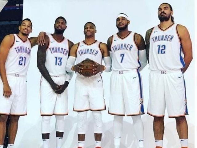 Look: Thunder's new Big 3 pose together for 1st time