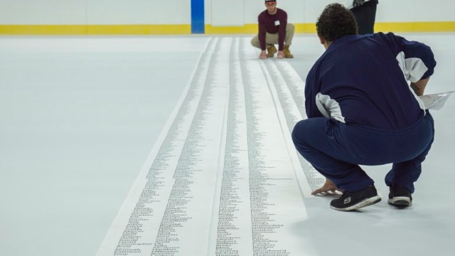 Look: Golden Knights embed season-ticket holders' names in arena ice