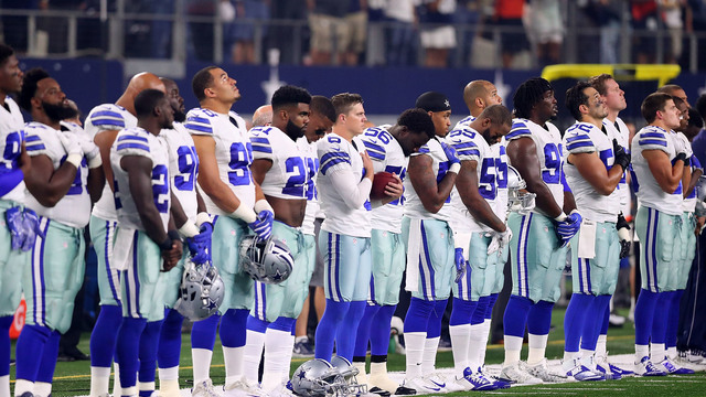 Report: Some Cowboys players planning protest on MNF