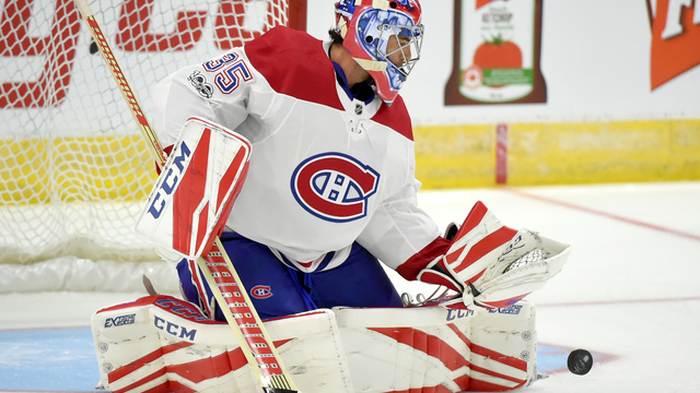 Canadiens dress 1 goalie for preseason game due to injury