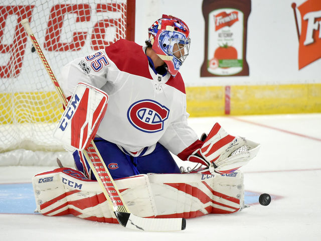 Canadiens dress 1 goalie for preseason game due to injury