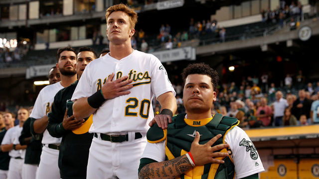 Ex-A's catcher Bruce Maxwell: 'Where was this 3 years ago?'