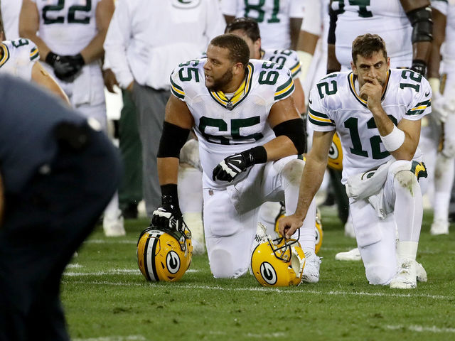 Rodgers took issue with Bears 'celebrating' vicious hit to Adams