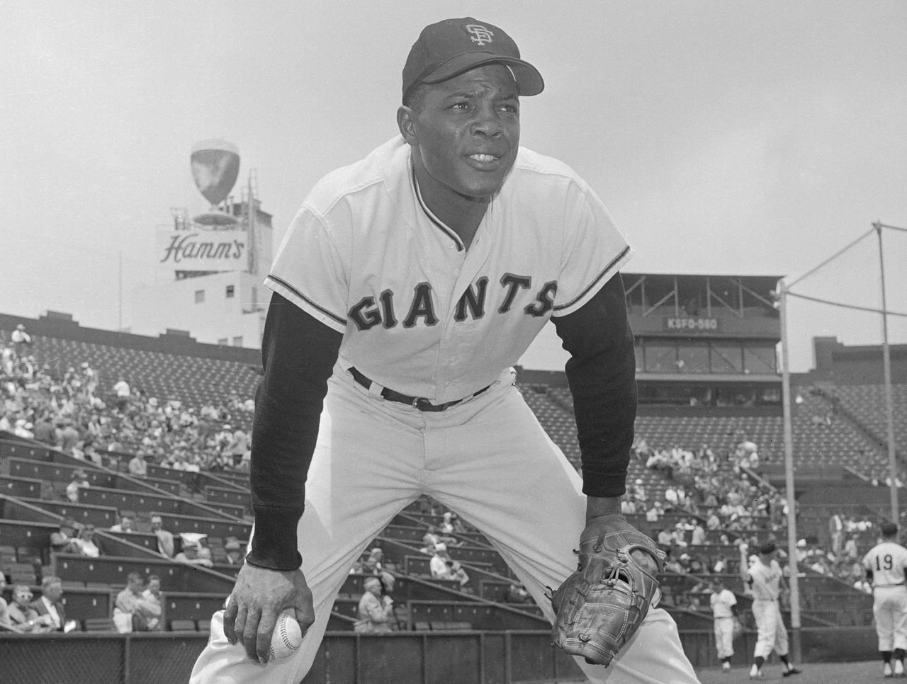 New York Giants Willie Mays by Bettmann