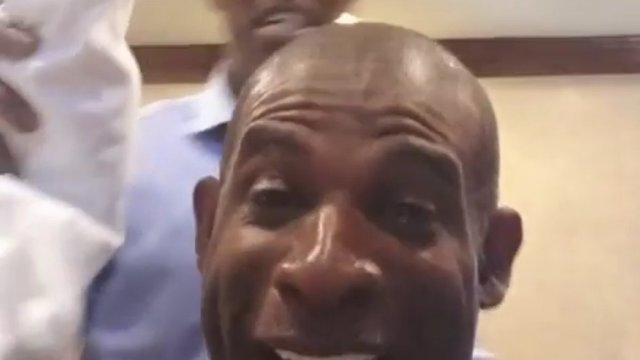 Watch: Deion Sanders is thrilled to have hair again