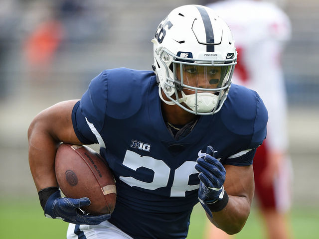 Watch: Barkley opens game vs. Indiana with 98-yard return TD