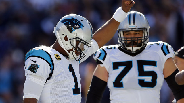 Watch: Newton raises fist after TD run