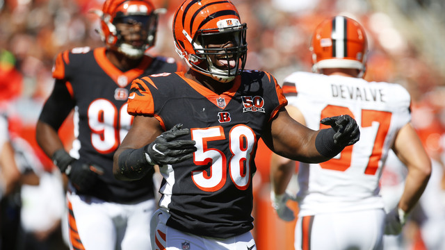 Bengals' Lawson reflects on losing teeth vs. Browns