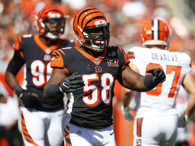 Bengals' Lawson reflects on losing teeth vs. Browns