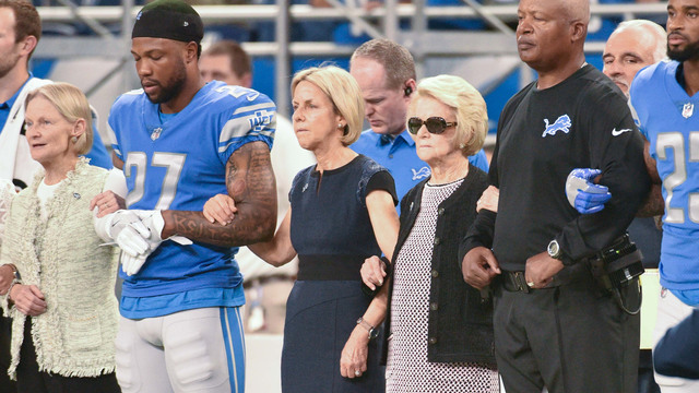Martha Ford asked Lions not to kneel during anthem