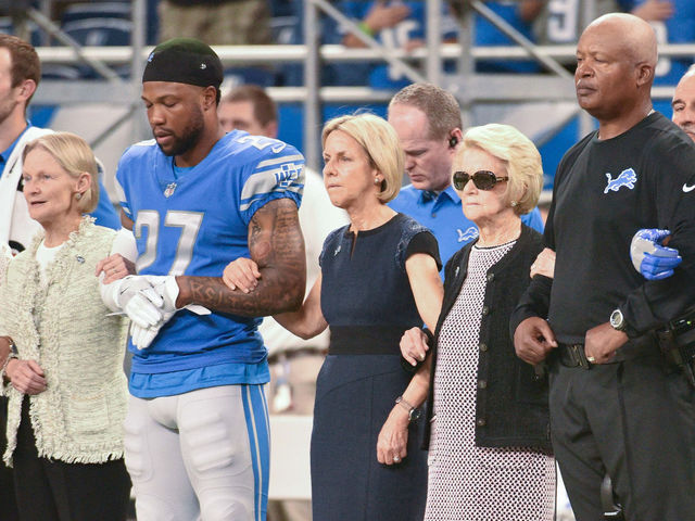 Martha Ford asked Lions not to kneel during anthem