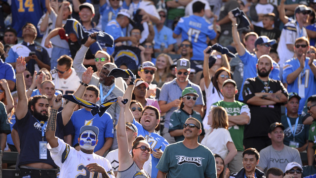 Eagles' Peters: Chargers playing 16 away games this season