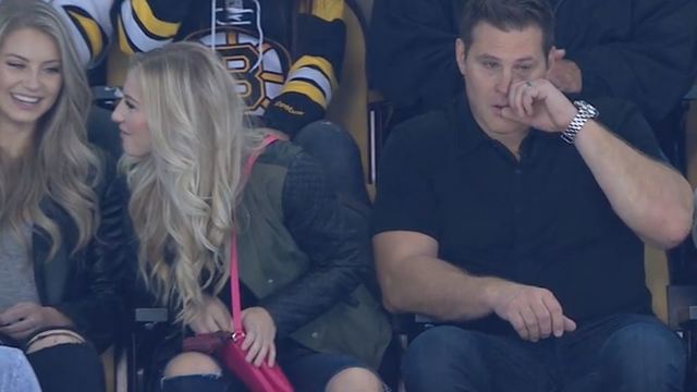 Watch: Former enforcer brought to tears by son's 1st NHL goal