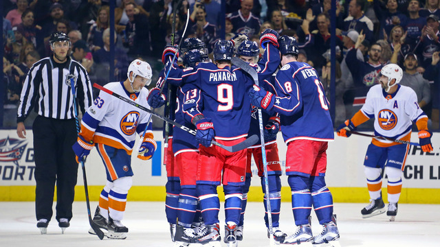 Panarin, Bobrovsky help Blue Jackets rout Islanders