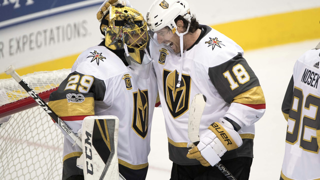 Fleury, Neal carry Golden Knights to franchise's 1st win