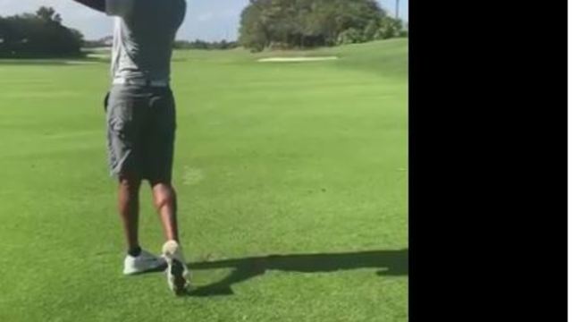 Watch: Tiger takes some 'smooth iron shots'