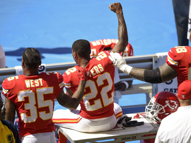 Chiefs' Peters: 'Nobody's gotta know my reason why I sit' out anthem